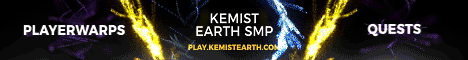 Kemist Earth SMP looking for staff minecraft server banner